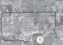 Map of wellhead protection area
